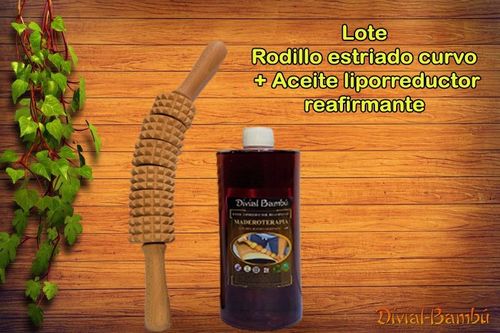 Lote Rodillo curvo y aceite liporreductor