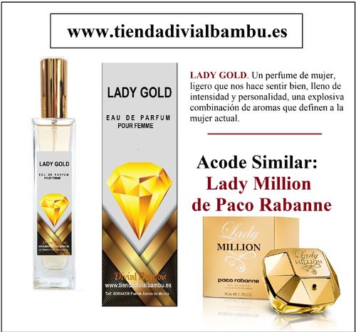 LADY GOLD perfume mujer 50ml