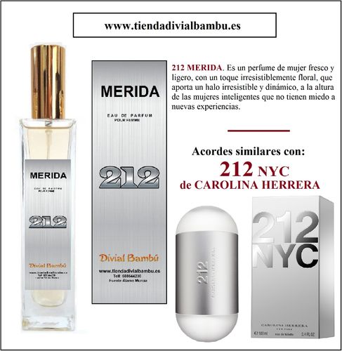 Nº 18 - 212 MERIDA perfume mujer 50ml