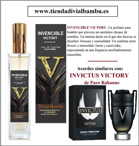 Nº 208 INVENCIBLE VICTORY perfume hombre 50ml