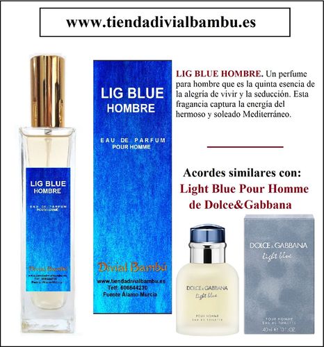 Nº 95 LIG BLUE HOMBRE perfume hombre 50ml