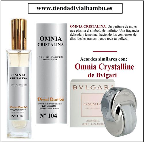 Nº 104 OMNIA CRISTALINA perfume mujer 50ml