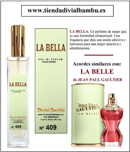 Nº 409 LA BELLA perfume mujer 50ml
