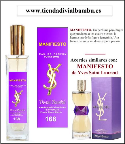 Nº 168 MANIFIESTO perfume mujer 50ml