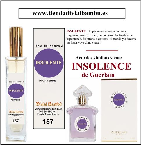 Nº 157 INSOLENTE perfume mujer 50ml