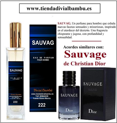 Nº 222 SAUVAG perfume hombre 50ml
