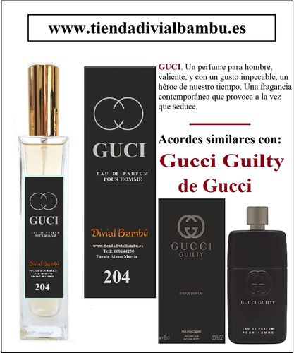 Nº 204 GUCI perfume hombre 50ml