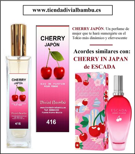 Nº 416 CHERRY JAPÓN perfume mujerr 50ml