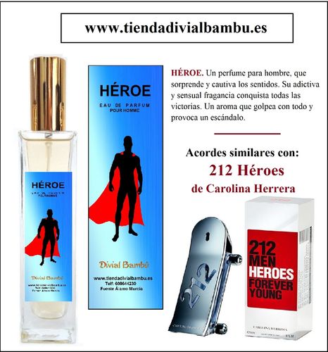 Mº 218 HÉROE perfume hombre 50ml