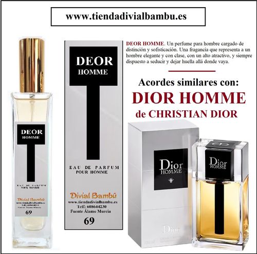 Nº 69 DEOR HOMME perfume hombre 50ml