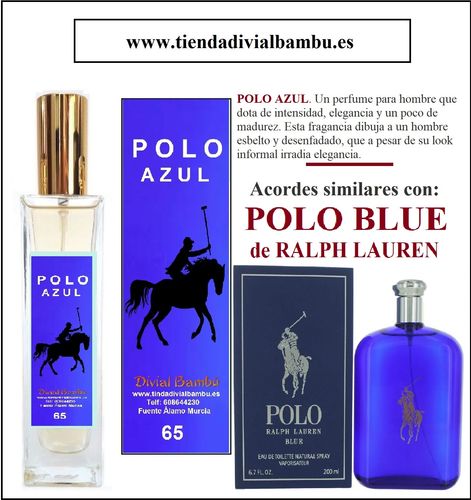 Nº 65 POLO AZUL perfume hombre 50ml