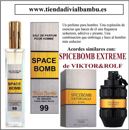 Nº 99 SPACEBOMB perfume hombre 50ml
