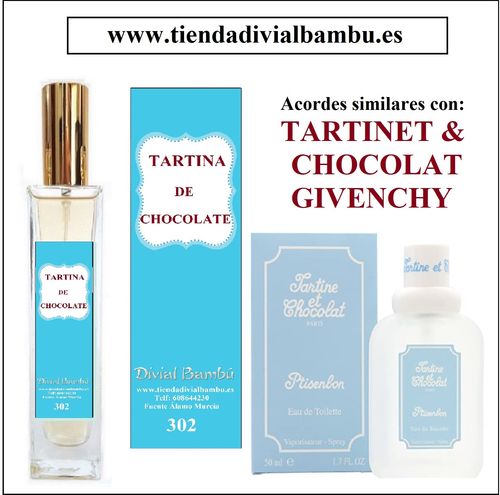 Nº 302 TARTINA DE CHOCOLATE perfume Infantil / Mujer 50ml