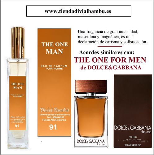 Nº 91 THE ONE MAN perfume Hombre 50ml