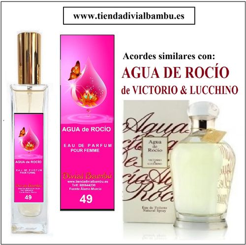 Nº 49 AGUA de ROCÍO perfume mujer 50ml