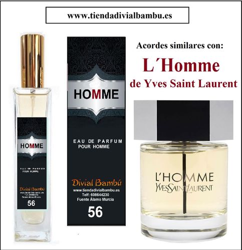 Nº 56 HOMME perfume hombre 50ml