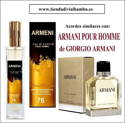 Nº 76 ARMENI perfume hombre 50ml