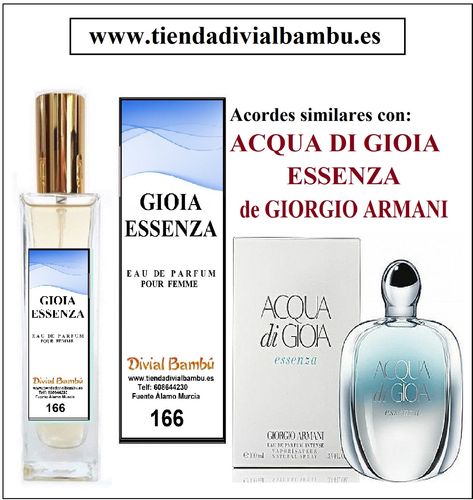 Nº 166 GIOIA ESENZA perfume mujer 50ml
