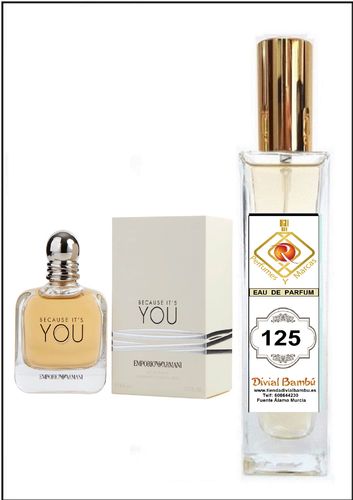Nº 125 Contratipo de: BECAUSE IT`S YOU. E. ARMANI perfume mujer 50ml