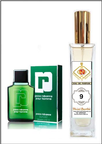 Nº 9 Contratipo de: PACO RABANNE perfume hombre 50ml