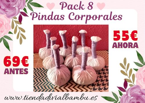 Pack 8 Pindas Herbales Corporales